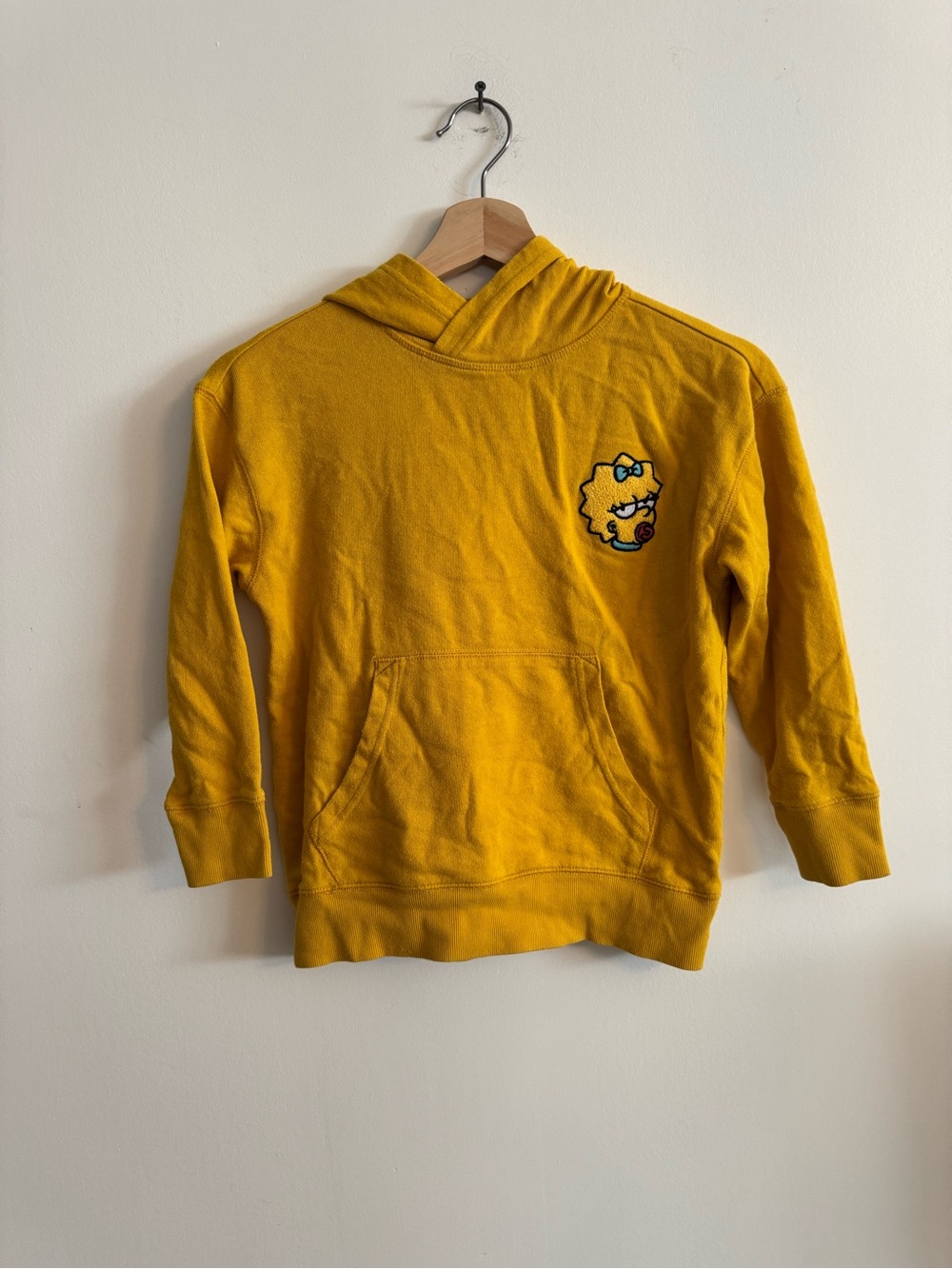 Simpsons Maggie Yellow Kids Hoodie